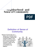 4 Elements of Sense of Community