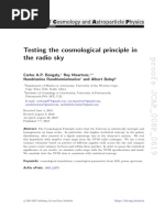 Testing The Cosmological Principle in The Radio Sky: Ournal of Cosmology and Astroparticle Physics