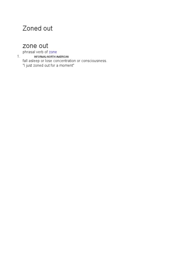 Zoned Out PDF