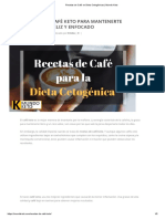Recetas de Café en Dieta Cetogénicas - Mundo Keto
