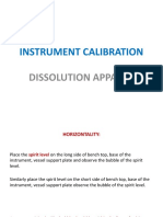 INSTRUMENT CALIBRATIOMN DISSOLUTION