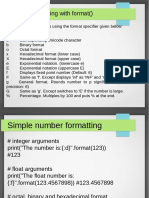 Python - Number Formatting