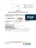 Autorización Cimitarra 10 Marzo 2020