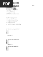 Autocad Assignment 1 