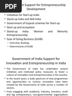 Government Support For Entrepreneurship Development: - Overview, Ranking, - Determinants of Eodb