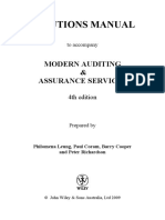 Solutions Manual: Modern Auditing & Assurance Services