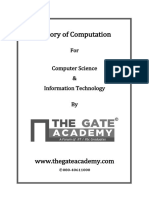 Theory of Computation: Computer Science & Information Technology by