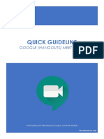 Quick Guideline: Google (Hangouts) Meet Guide