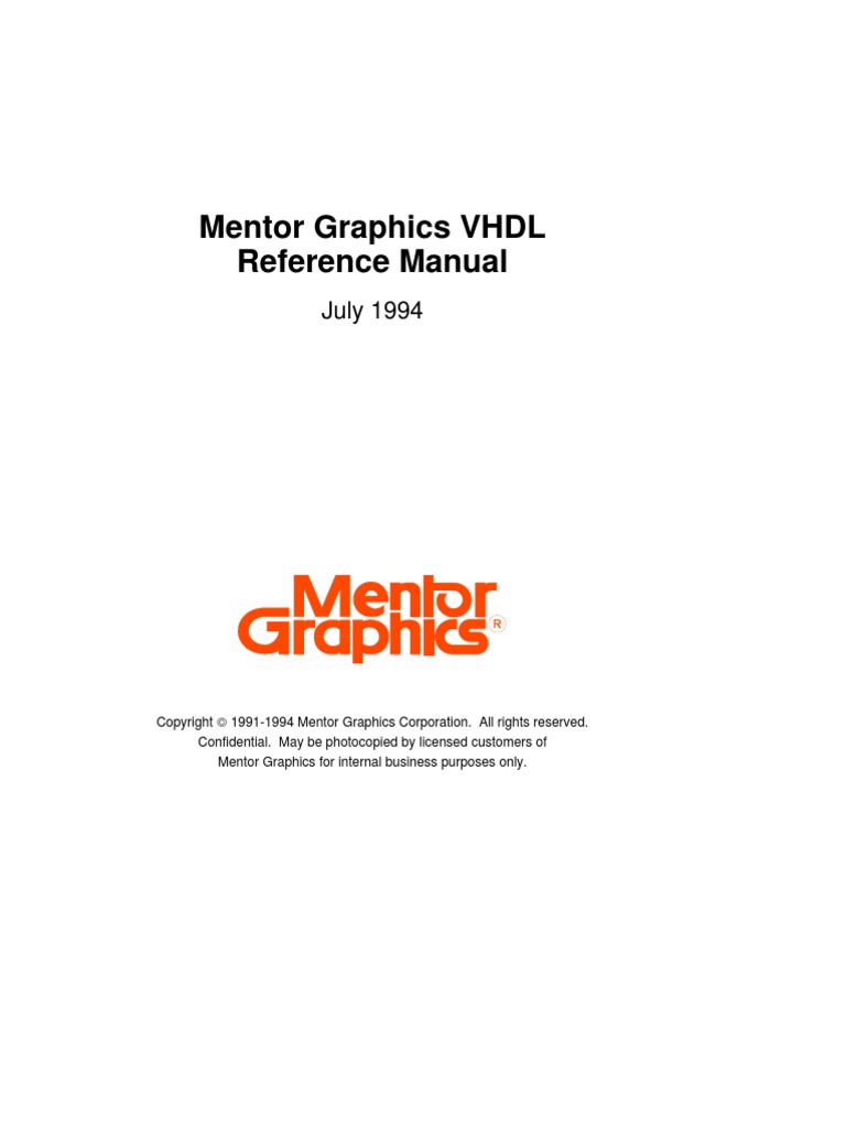 Vhdl Reference Manual , IEEE Standard for VHDL Language Reference ...
