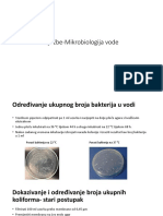 Vježba Mikrobiologija Vode PDF