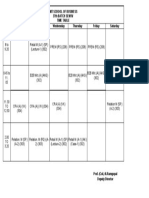 Time Table Sem-IV