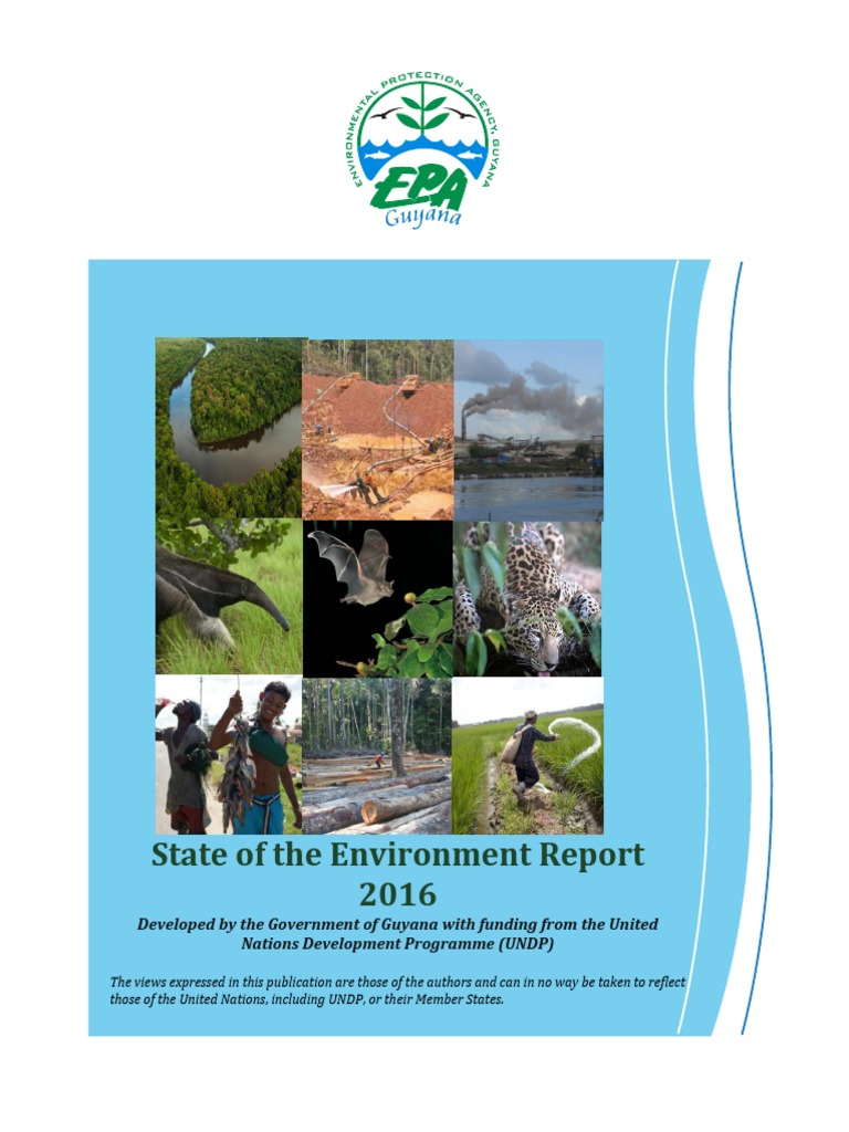 State Of The Environment Report Pdf Biodiversity Guyana