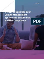 Six Ways To Optimize Your Quality Management System and Ensure Fda and Iso Compliance