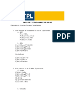 TALLER 1.1 Fundamentos de RF