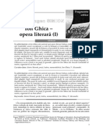 Ion Ghica Opera Literara I