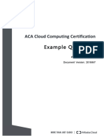 ACA Cloud Sample Questions