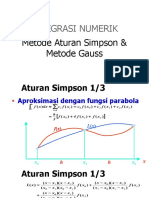 E Class Ke 7 Integrasi Numerik (Simpson Dan Gauss)