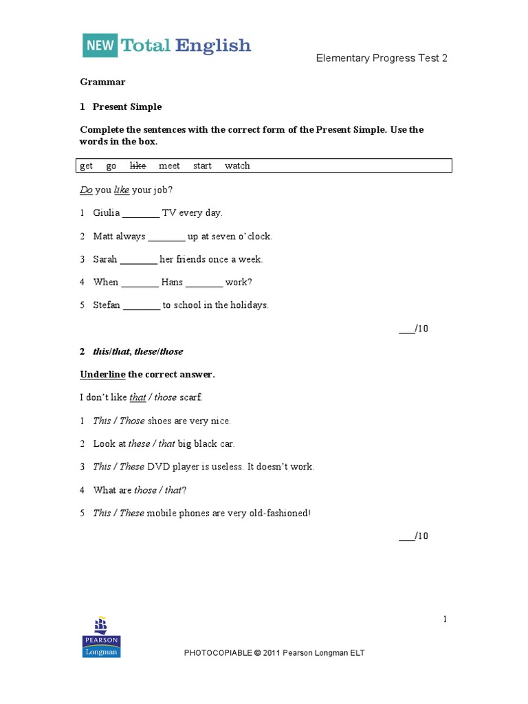 New Total English Intermediate Odpowiedzi