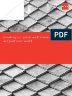 Breaking Out: Public Audit's New Role in A Post Crash World