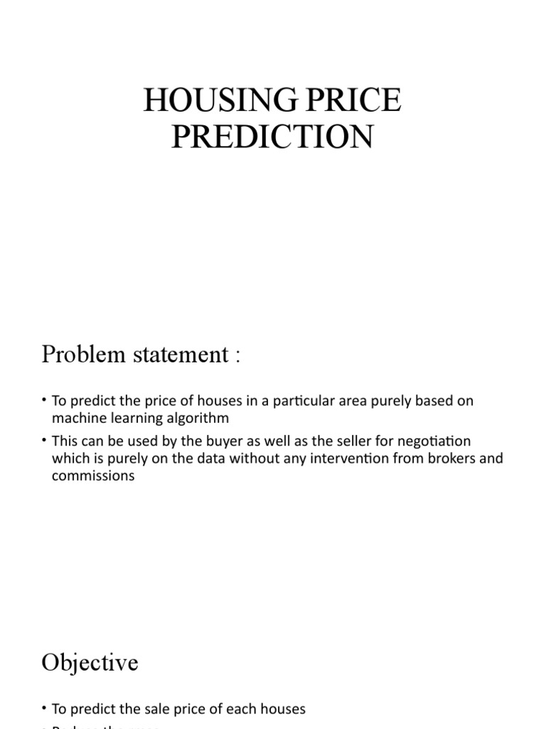 Machine Learning for House Price Prediction | PDF