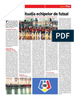 Care Este Situaţia Echipelor de Futsal: Sport
