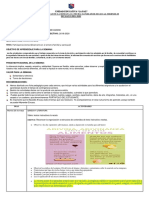 Actividades de Cuarto a de La Semana 10