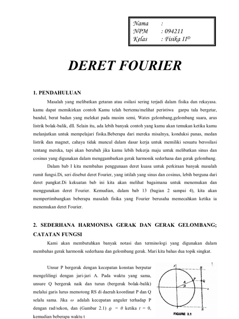 Deret Fourier Terjemahan