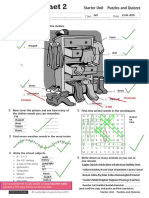 Starter Unit Puzzles and Quizzes: Name Class Date