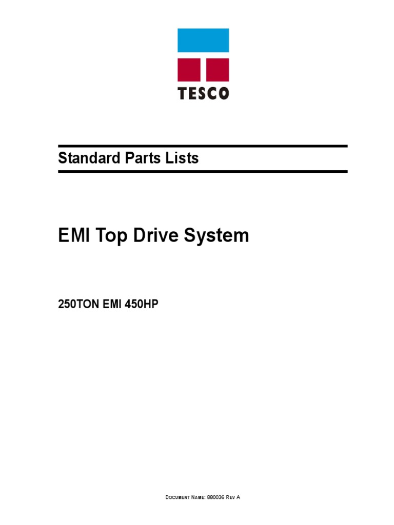 Parts List EMI 450 | PDF | Screw | Mechanical Engineering