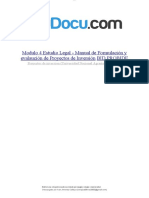 Modulo 4 Estudio Legal Manual de Formulacion y Evalaucion de Proyectos de Inversion Bid Probide
