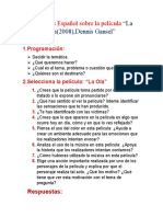 Preguntas Español Sobre La Película