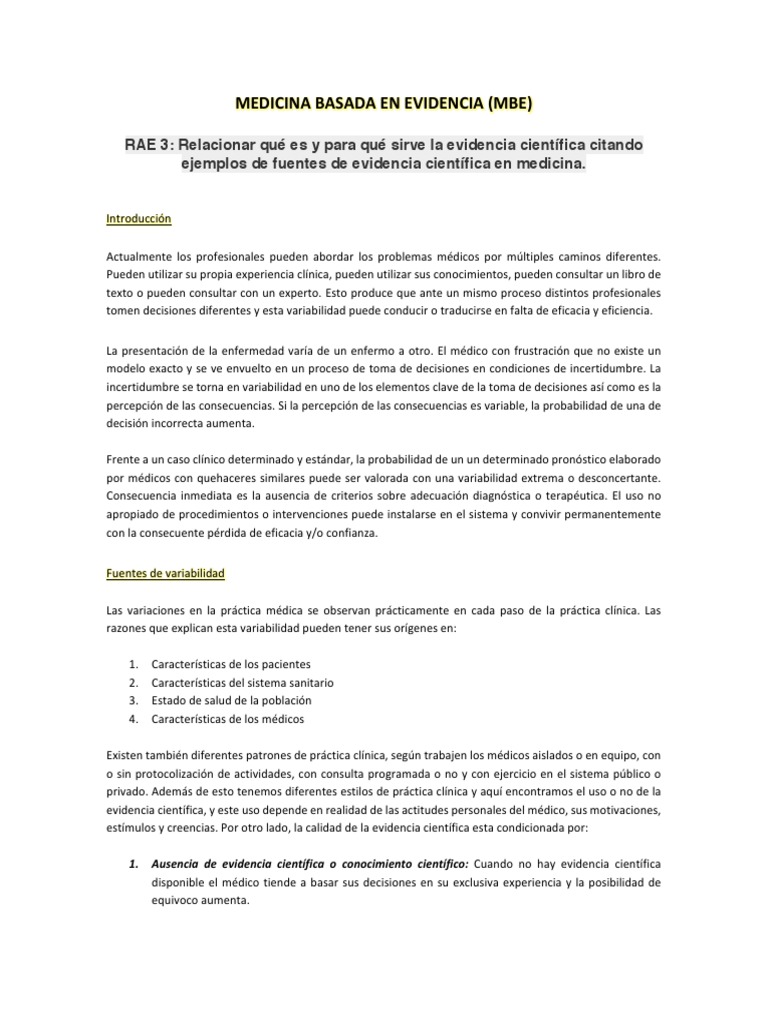 Medicina Basada en Evidencia: Guía SEO | PDF | Evidencia basada en ...