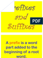 Prefixes and Suffixes