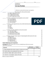 Nervous System: Chapter Test