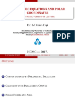 Parametric Equations and Polar Coordinates: Dr. Lê Xuân Đ I