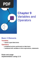 Variables and Operators