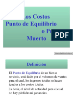 Los Costos y El Punto de Equilibrio