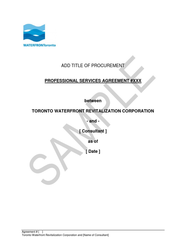 Professional Services Agreement+ (Sample+contract) PDF | PDF ...