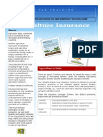 Agricultural Insurance Based on Satellite Imagery and Emerging Technologies