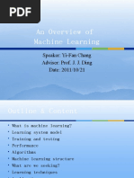 An Overview of Machine Learning