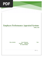 Employee Performance Appraisal Systems: APRIL, 2020