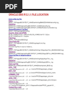 Oracle Ebs R12.1.1 File Location