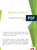 MRU - Recrutare si selectie