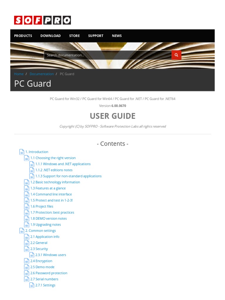 PC Guard: User Guide | PDF | Microsoft Windows | Command Line Interface