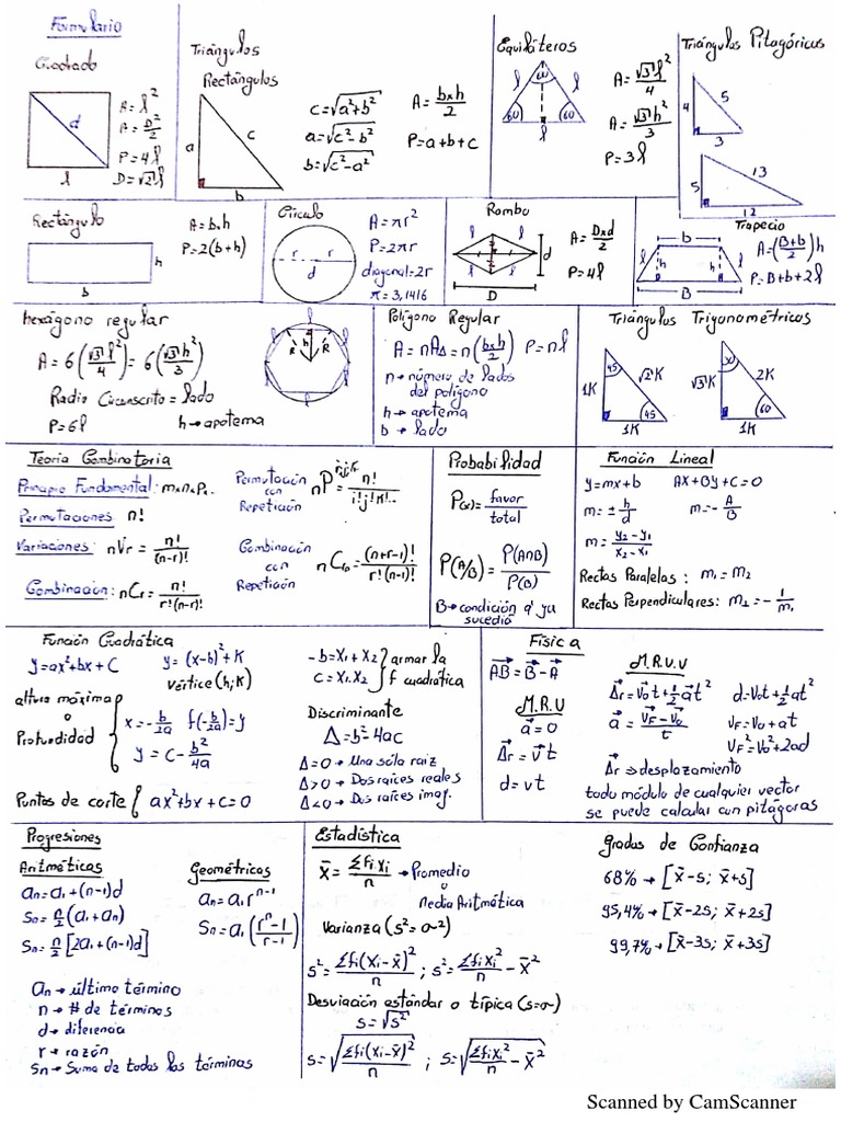 Fórmulas - 1 (1) - 1-1 PDF | PDF