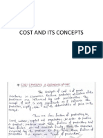 Cost and Its Concepts