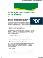 Prevenção Ao Coronavírus Na Petrobras