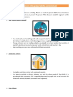 How To Prevent The Spread of The Coronavirus