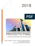 Planta de Propileno y Polipropileno (PP)