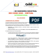 COINI 2020 Virtual: Congreso de Ingeniería Industrial